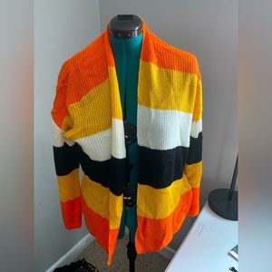 Shein candy corn light cardigan sweater - size M